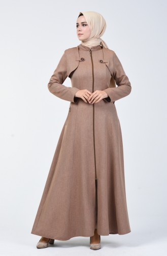 Abaya mit Reissverschluss  61312-02 Nerz 61312-02