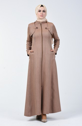 Abaya mit Reissverschluss 61312-02 Nerz 61312-02