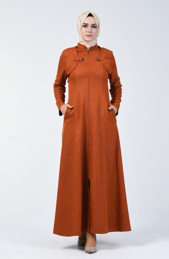 Brick Red Abaya 61312-03