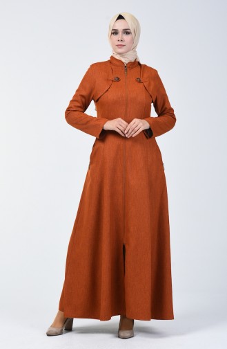 Brick Red Abaya 61312-03