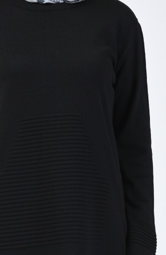 Trikot Langer Pullover 4192-07 Schwarz 4192-07