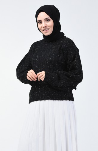 Trikot Silberner Pullover 3036-02 Schwarz 3036-02