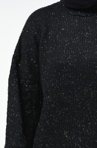 Pull Tricot à Paillettes 3036-02 Noir 3036-02