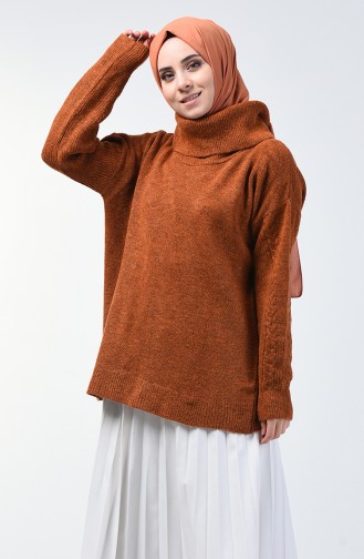 Pull Tricot Court 7072-04 Tabac 7072-04