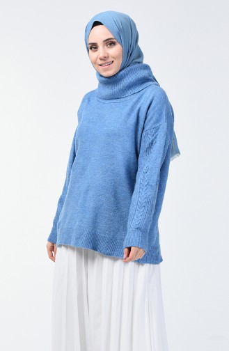 Trikot Kurz Pullover 7072-05 Blau 7072-05