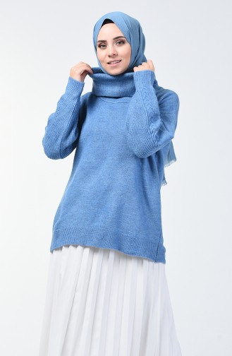 Pull Tricot Court 7072-05 Bleu 7072-05