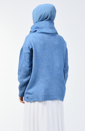 Pull Tricot Court 7072-05 Bleu 7072-05