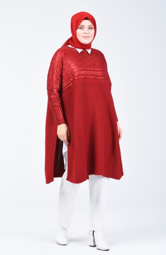 Claret red Poncho 5053-05