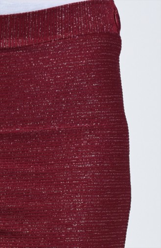 Simlİ Bol Paça Pantolon 4343-02 Bordo