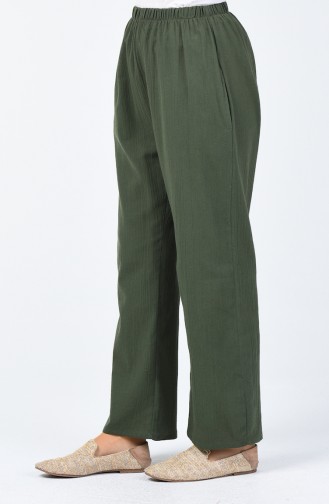 Chile Cloth Baggy Trouser 0021-01 Khaki 0021-01