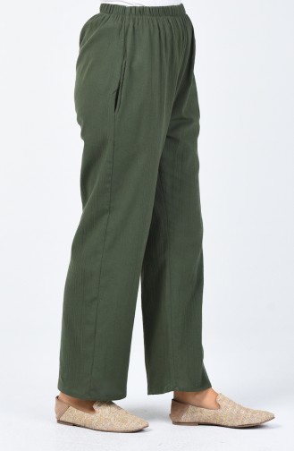 Chile Cloth Baggy Trouser 0021-01 Khaki 0021-01