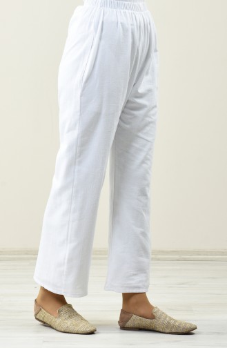 Pantalon Large 0021-05 Blanc 0021-05