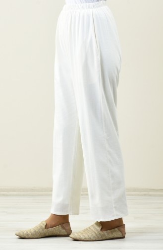 Chile Cloth wide-leg Pants 0021-06 Cream 0021-06