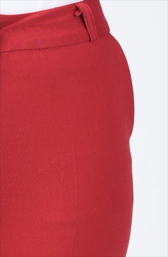 Classic Straight Trousers With Pockets Bordeaux 1341PNT-01