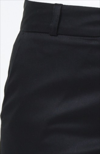 Cepli Klasik Düz Paça Pantolon 1350PNT-01 Siyah