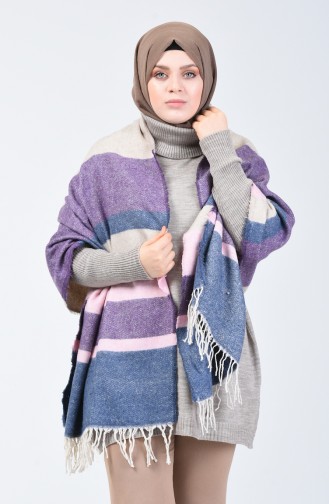 Winter Shoulder Shawl Purple Powder 13129-06