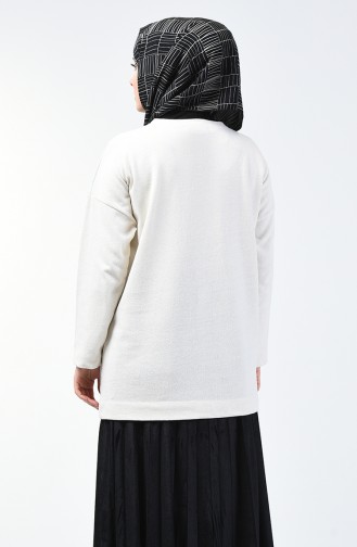 Basic Sweatshirt Ecru 8123-01