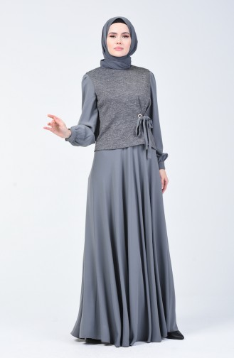 Silberner Kleid Anzug 50672-01 Dunkel Grau 50672-01