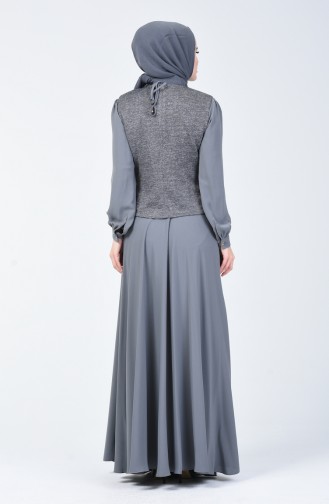 Silvery Dress Suit Dark Gray 50672-01