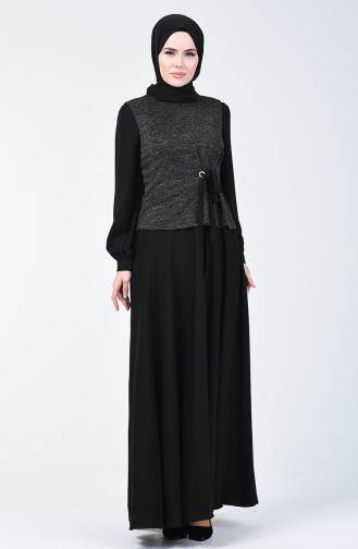 Silvery Dress Suit Black 50672-03
