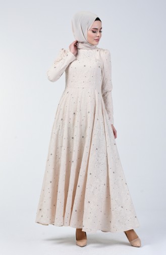 Habillé Hijab Beige 7258-01