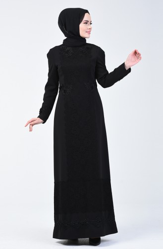 Spitzen Abendkleid 50528-02 Schwarz 50528-02