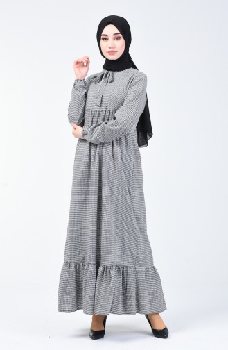 White Hijab Dress 1367-01