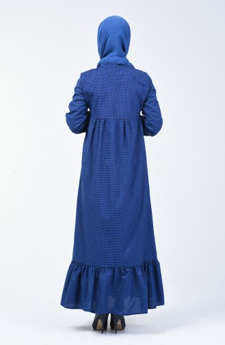Blau Hijab Kleider 1367-02