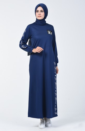 Indigo Hijab Dress 4091-05