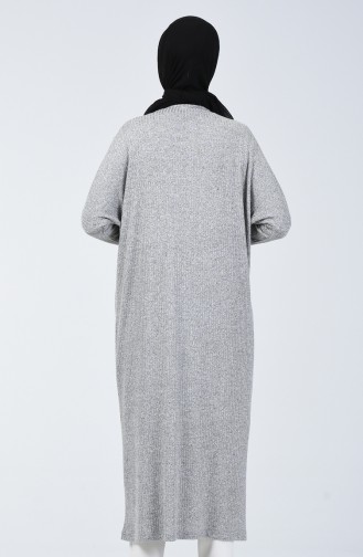 Bat Sleeve Long Tunic Gray 7979-01