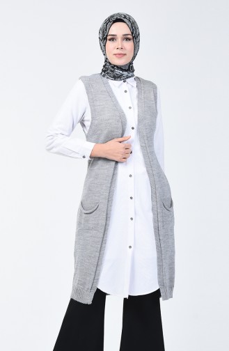 Gilet Tricot 2004-02 Gris 2004-02