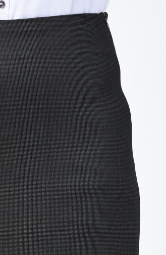Zippered Pencil Skirt Smoky 2063-02