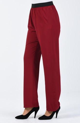 Claret Red Pants 6434-03