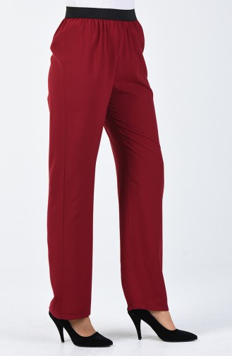 Claret Red Pants 6434-03