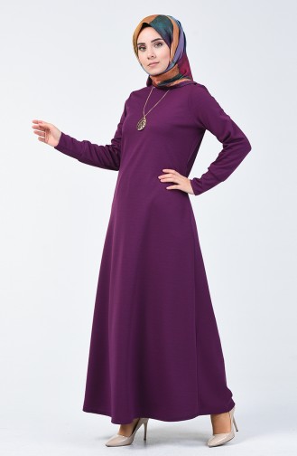 Kleid mit Halskette  0025-01 Lila 0025-01