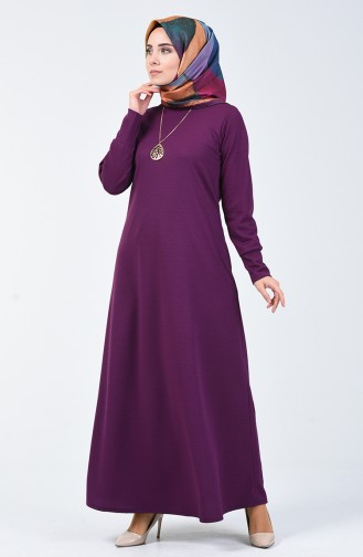 Dress with Necklace Purple 0025-01
