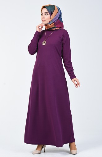 Robe avec Collier 0025-01 Pourpre 0025-01