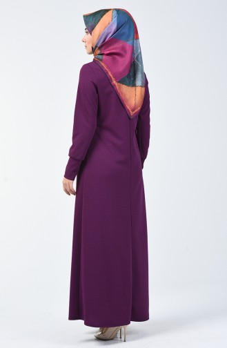 Robe Hijab Pourpre 0025-01