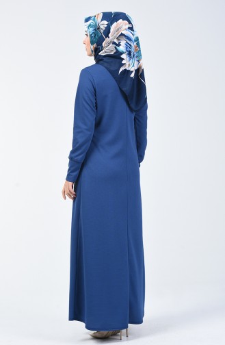 Dress with Necklace Indigo 0025-02