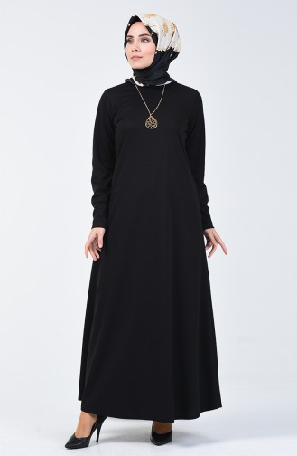 Robe avec Collier 0025-04 Noir 0025-04