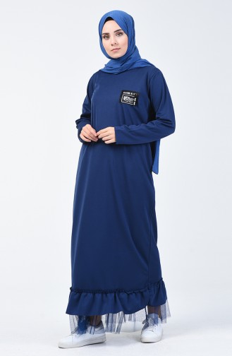 Robe Hijab Bleu Marine 4170-04