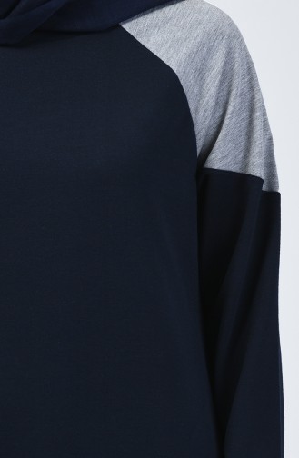 Fırfırlı Spor Elbise 4101-03 Lacivert