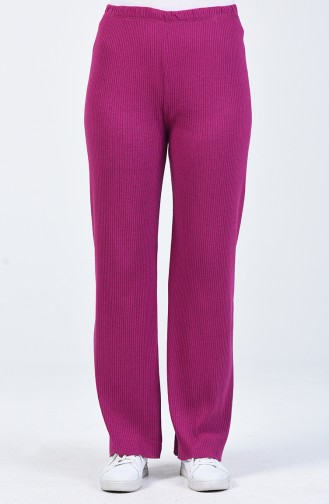 Tricot wide Pants Damson 4492-15