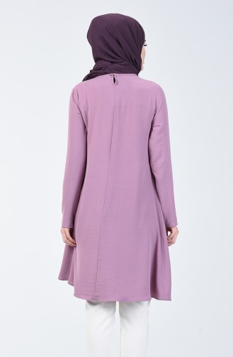 Plain Tunic with Necklace Magenta 0051-08