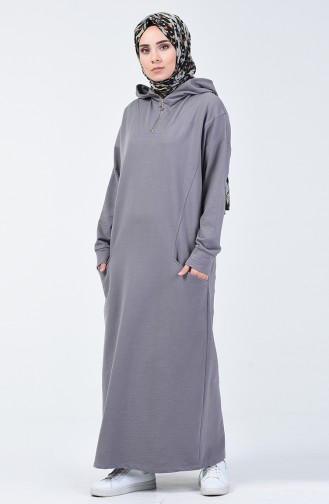 Hooded Sports Dress 0817-01 Gray 0817-01