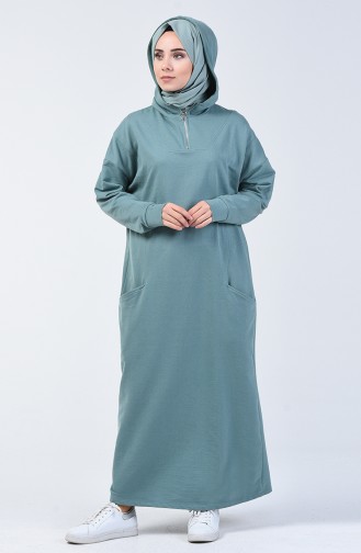 Hooded Sports Dress 0817-02 Sea Green 0817-02