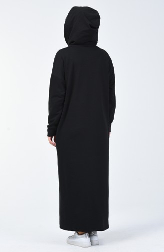 Black İslamitische Jurk 0817-04