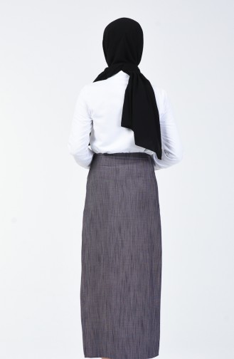 Lycra Pencil Skirt Lilac 2066-01