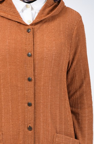 Kaşkorse Cepli Hırka 9276-02 Taba