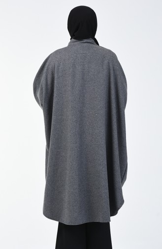 Winter Felt Poncho Gray 9001-02